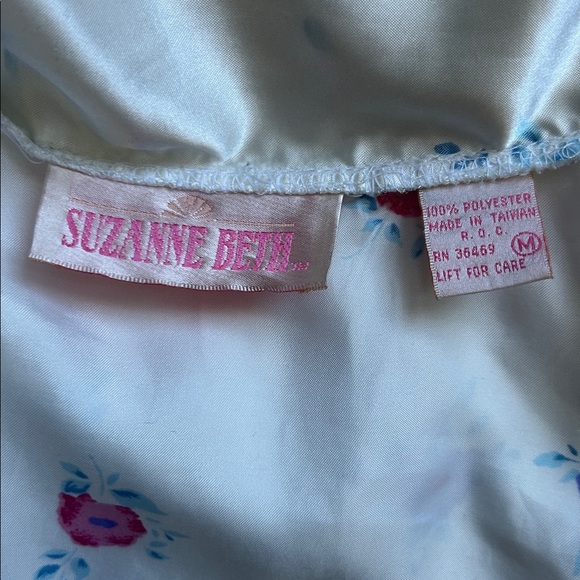 Suzanne Beth Vintage Three Piece Floral Pajama Lingerie Set size S/M - Picture 10 of 11